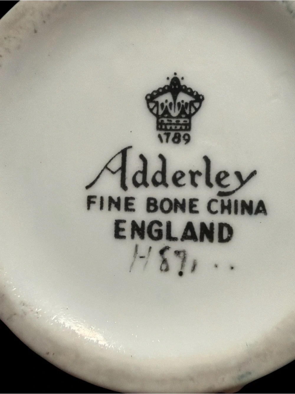 Adderley England Bone China inches lovely